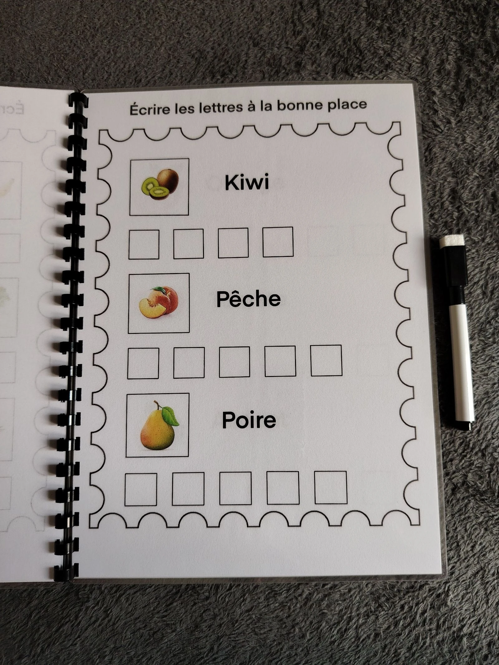 Cuaderno de actividades aprender a escribir las frutas y verduras – photo 3